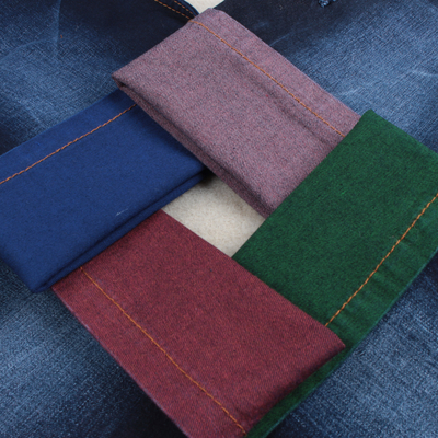 Bawełna Spandex Color Weft Przędza Denim Dżinsy do odzieży
