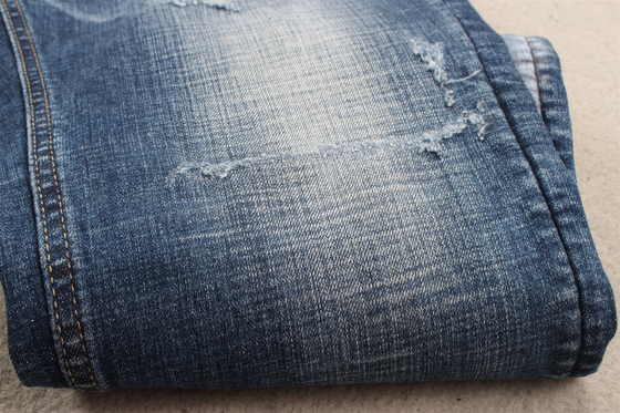 10.5 Raz Crosshatch Slub Dualfx Stretch Denim Fabric do dżinsów o szerokości 150 cm