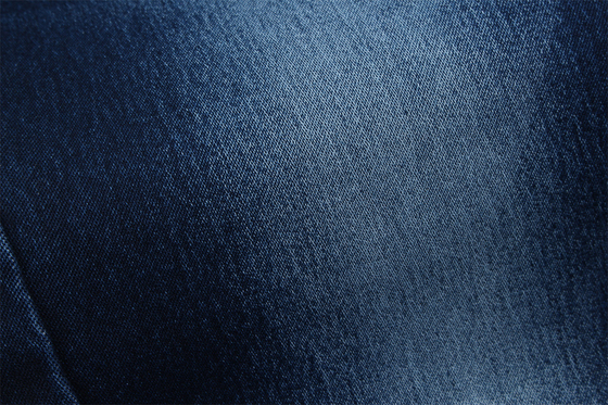 10.5 Oz Satyn Denim tkanina dla kobiet Jeans High Stretch Super Dark Blue
