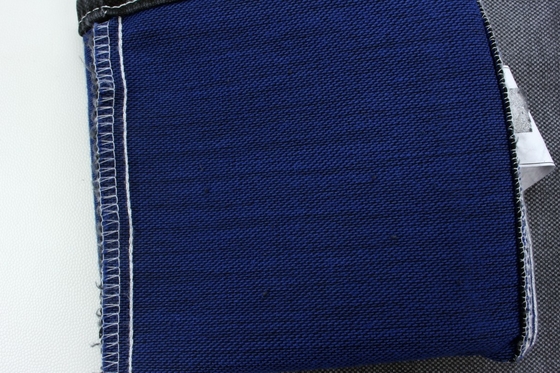 11.5 oz czarny i kolorowy tył podwójnej warstwy tkaniny dżinsów