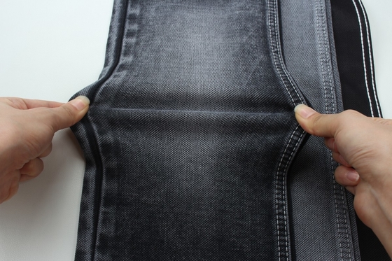 11.5 oz czarny i kolorowy tył podwójnej warstwy tkaniny dżinsów