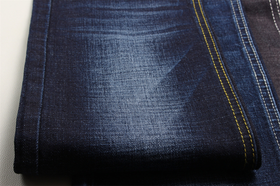 11.8 Oz Cross Slub Cotton Mixed Spandex Blue Denim Fabric For Man Jeans Stretch India Market Style Desizing Fleecing