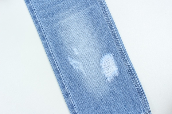 Sprzedaż hurtowa 7000 metrów W magazynie 10,5 oz 100% bawełny sztywne dżinsy Tkanina