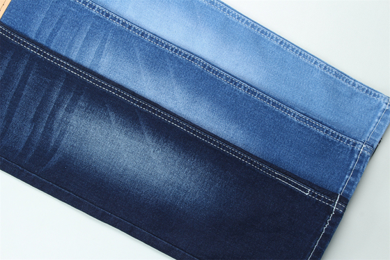 10.5 Oz Super Stretch Denim Tkanina dla kobiet Letnie Jeans Baweł Polyester Rayon Spandex Z Warp Slub Wysoki Stretch