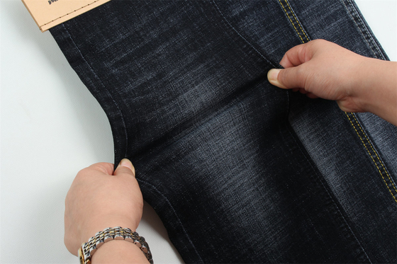 Ciemno-niebieski szaro-przekrzywiony tkanina bawełniana spandex denim dla dżinsów