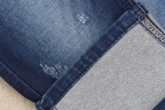 Sztuczna bawełniana tkanina dziana poliestrowa rayon spandeksowa Terry denim dla dżinsów