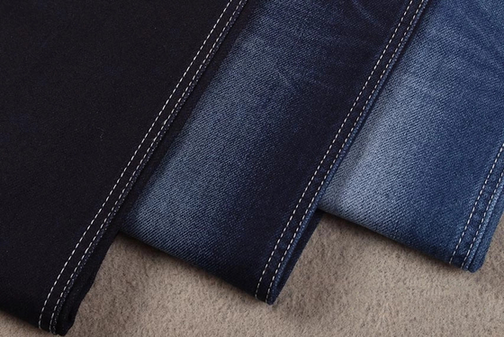 Sztuczna bawełniana tkanina dziana poliestrowa rayon spandeksowa Terry denim dla dżinsów