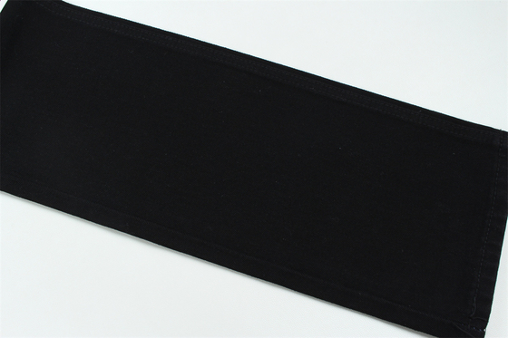 11oz tkaniny denimowej sztywnej 56%C 44%P Czarny i czarny tylna strona pełna szerokość 180cm
