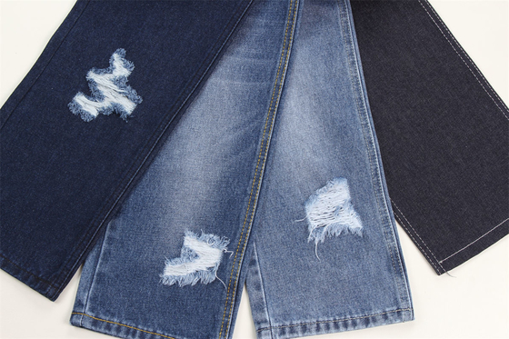 190cm Indigo Blue Cotton Polyester Twardy Tkanin Denim Do Jeansów