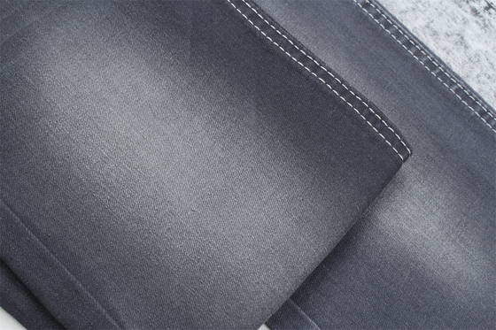 Ciemno szary kolor Stretch Slub Denim Tkanina dla dżinsów
