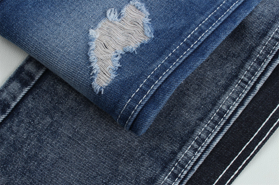 Mniej niż 2 dolary 12 uncji 190cm Indigo Bawełna Poliester sztywna tkanina Denim dla dżinsów