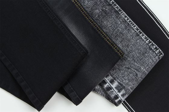 10 uncji Czarny Czarny Good Stretch Denim Tkanina Do Jeansów