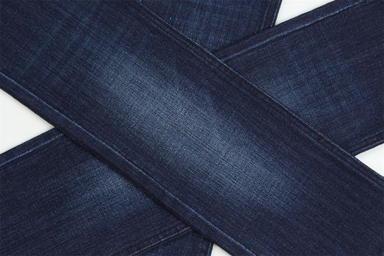 Specjalna tkanina denim z efektem cross slub i rozciągliwością, szerokość 62/63"