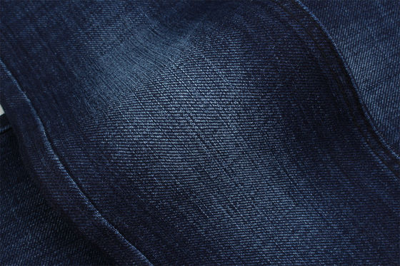 Specjalna tkanina denim z efektem cross slub i rozciągliwością, szerokość 62/63"