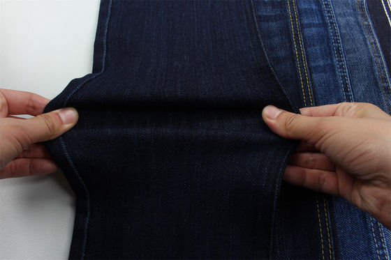 Specjalna tkanina denim z efektem cross slub i rozciągliwością, szerokość 62/63"