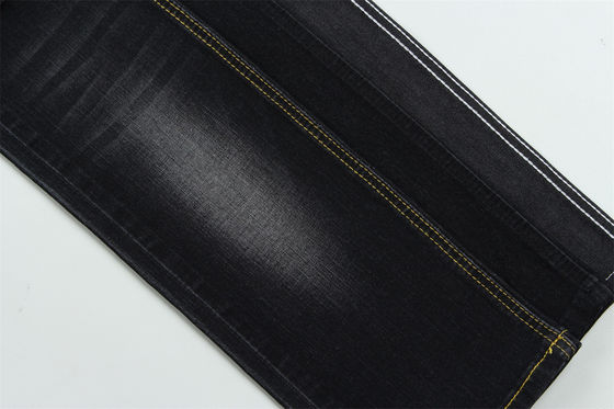 Ciemny Czarny Kolor Wysokiej Rozciągliwości Denim Slub Tkanina Do Dżinsów Dla Dzieci i Kobiet