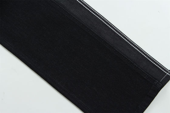 Ciemny Czarny Kolor Wysokiej Rozciągliwości Denim Slub Tkanina Do Dżinsów Dla Dzieci i Kobiet