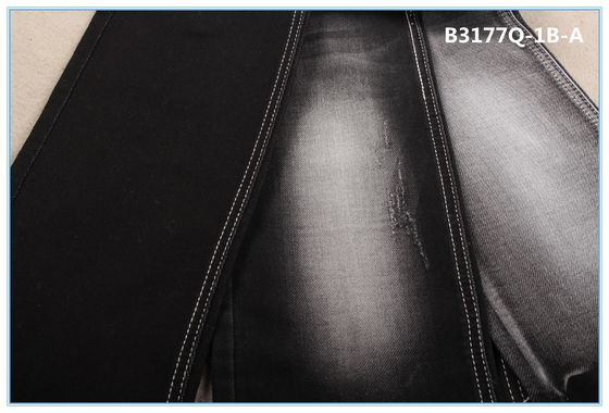 9.5 Oz Siarka Czarny Surowy Denim