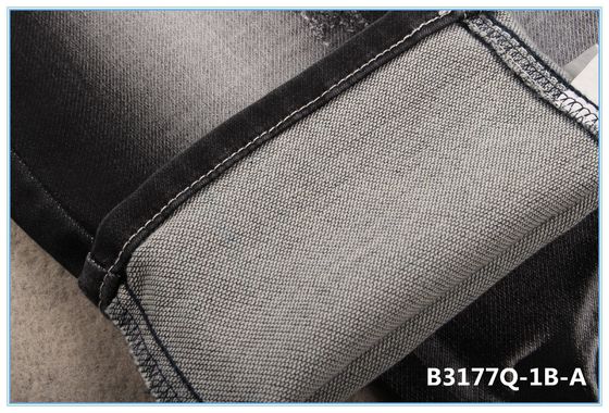 9.5 Oz Siarka Czarny Surowy Denim