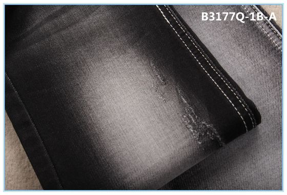 9.5 Oz Siarka Czarny Surowy Denim
