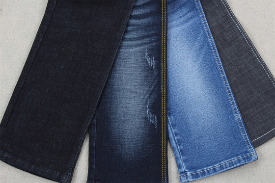 Indigo Blue Crosshatch Denim Tkanina Slub Full Stretch 10.3 Jednorazowe materiały dżinsów