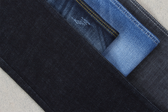 Indigo Blue Crosshatch Denim Tkanina Slub Full Stretch 10.3 Jednorazowe materiały dżinsów
