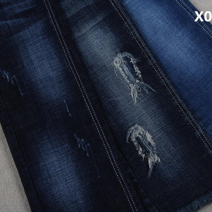 10.5 Raz Crosshatch Slub Dualfx Stretch Denim Fabric do dżinsów o szerokości 150 cm