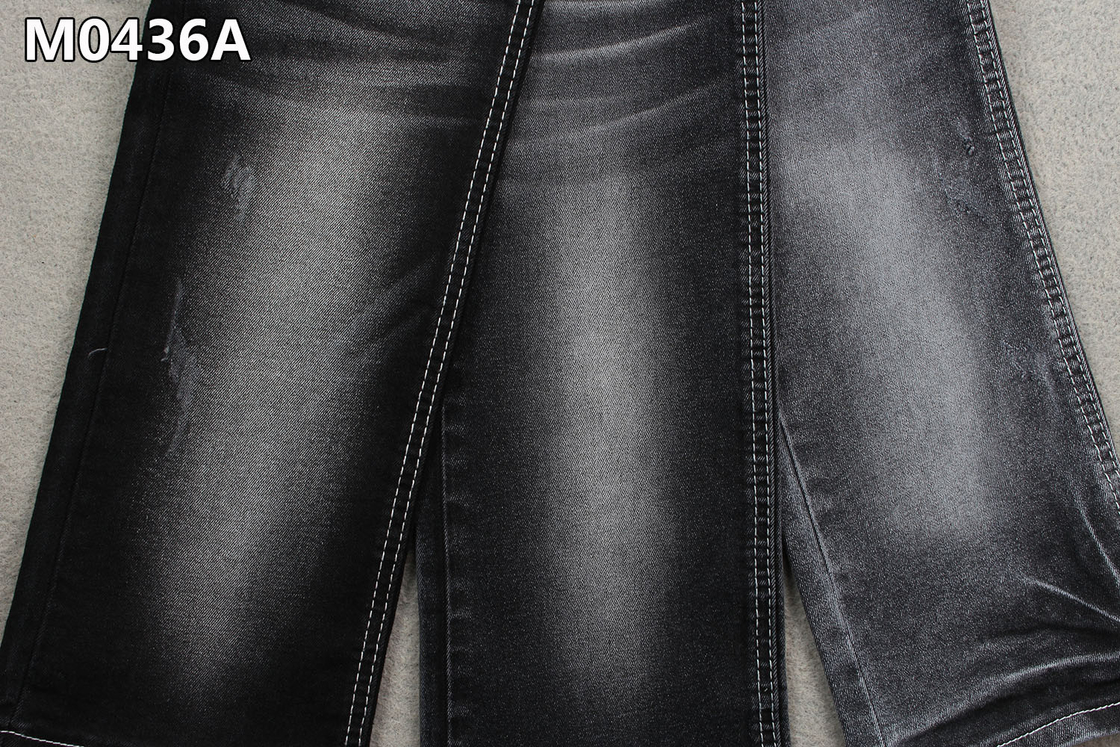 Czarny kolor Sanforizing 10OZ Stretch Denim Fabric do dżinsów