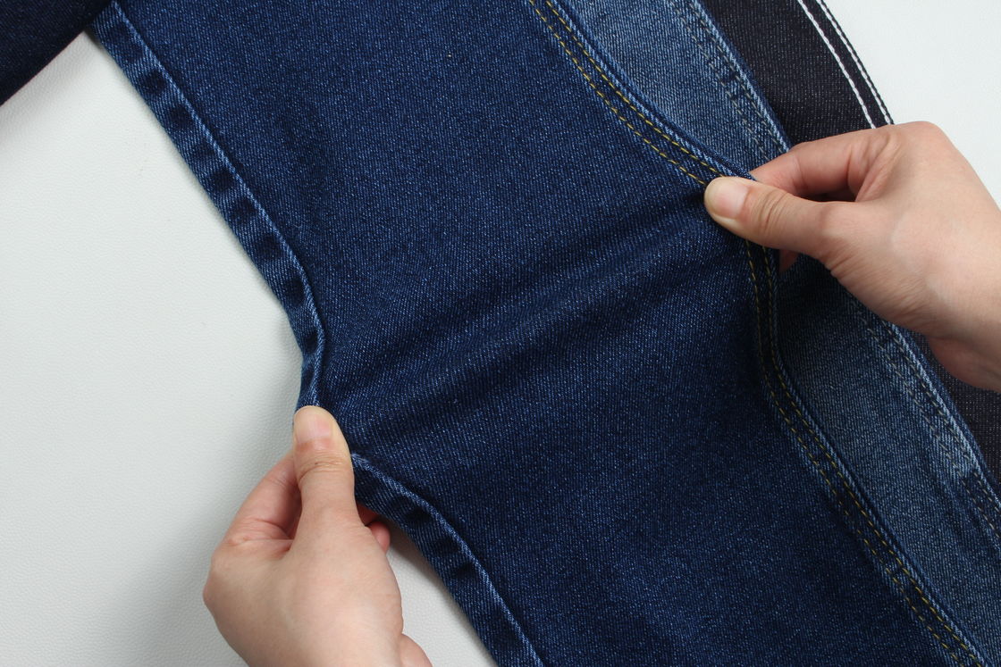 11.5 Po raz pierwszy bawełniany poliester spandex wygodne rozciąganie tkaniny denimowej do dżinsów