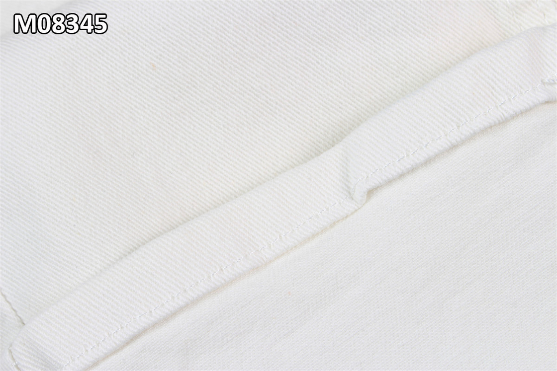 9.7OZ Przygotować do farbowania Białe tkaniny denimowe RFD Jeans Tkanina Fro Odzież Farbowanie