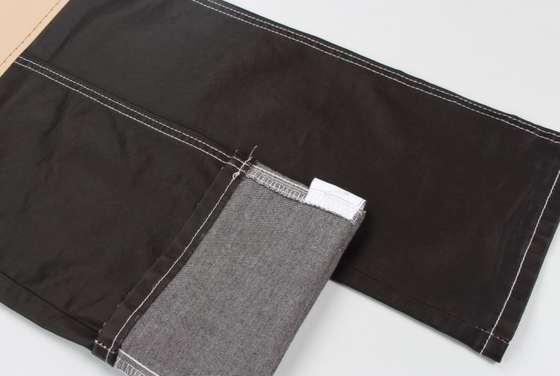 6.8oz powłoka Spandex denim tkanina dla kobiet czarna powłoka dżinsów tkanina