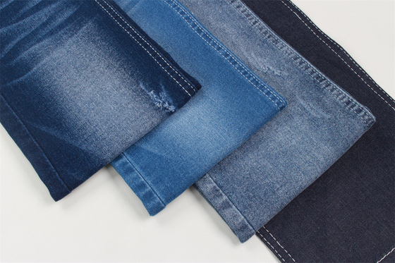 9.5 OZ High Stretch Denim Tkanina dla mężczyzn Kobiety Jeans z czarną tylną stroną