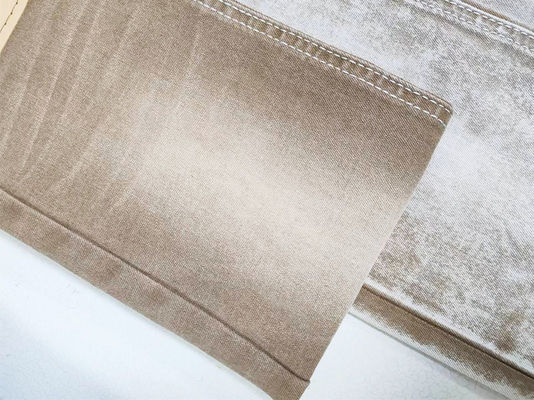 Dobra cena Kolorowa, lekka tkanina z dżinim w khaki w Internecie