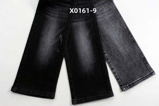 Dobra cena 10.5 Oz Czarny wysoki rozciąg Warp Slub Denim Tkanina dla dżinsów w Internecie
