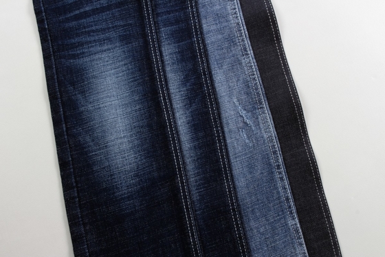 Ciężki 12,6 oz ciemno niebieski Crosshatch Slub Denim Tkanina dla dżinsów