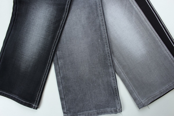 11.5 oz czarny i kolorowy tył podwójnej warstwy tkaniny dżinsów