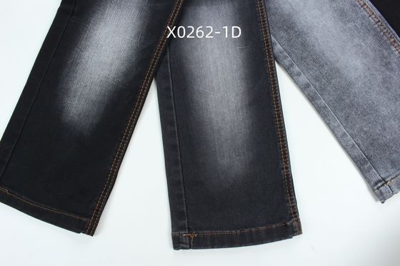 Dobra cena 9.6 Oz Czarny wysoki rozciąg Satyn Woven Denim Tkanina Do Jeansów w Internecie