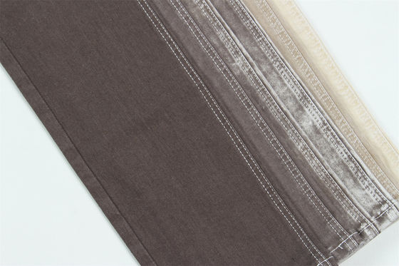 Dobra cena Brązowy kolor 10 Jednorazowa wysoka rozciągłość tkanina denimowa dla damskich dżinsów w Internecie