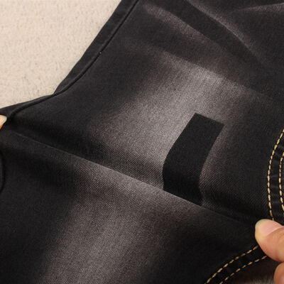 Dobra cena Wysoki rozciąg Siarka Czarny kolor kobiety Jeans tkaniny denimowe Zapewniając z ceną fabryczną w 9,5OZ w Internecie