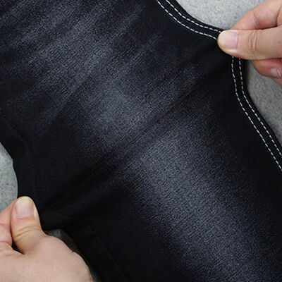 Dobra cena 10oz Super Stretch Black Denim Legging Skinny Jeans Tkanina do hurtowej sprzedaży w Internecie