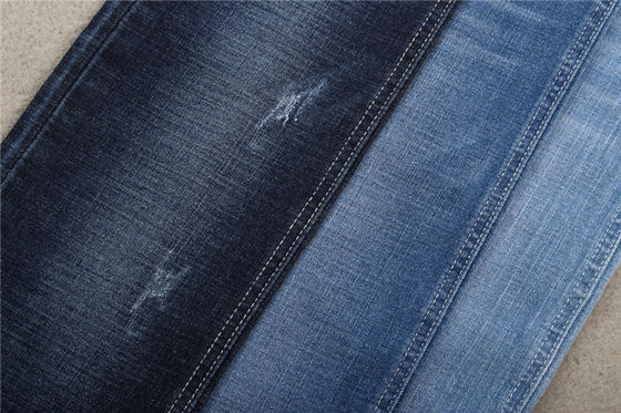 10,8 uncji tkanina dżinsowa o wysokiej rozciągliwości Crosshatch Cotton Spandex Jeans Fabrics