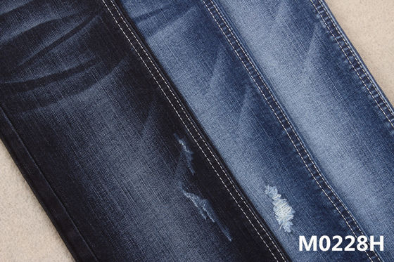 Dobra cena 1.5% Spandex 11 uncji Slub Cotton Rayon Stretch Crosshatch Denim Fabric For Jean w Internecie