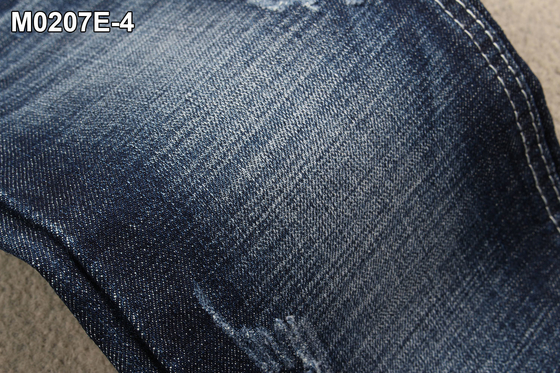160 cm Pełna szerokość 12,7 uncji Bawełniany Poliester Elastan Denim Tkanina Z Krzyżem Slub