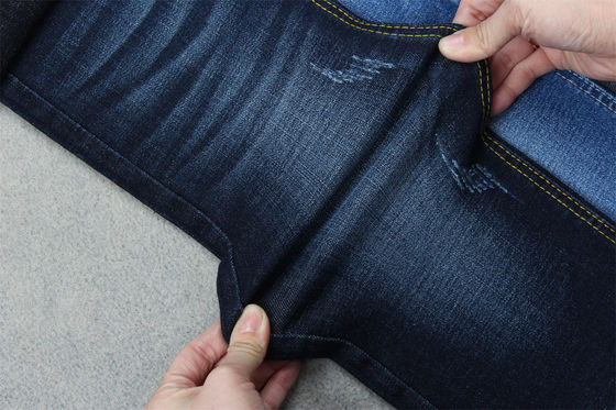 Dobra cena Indigo Blue Crosshatch Denim Tkanina Slub Full Stretch 10.3 Jednorazowe materiały dżinsów w Internecie